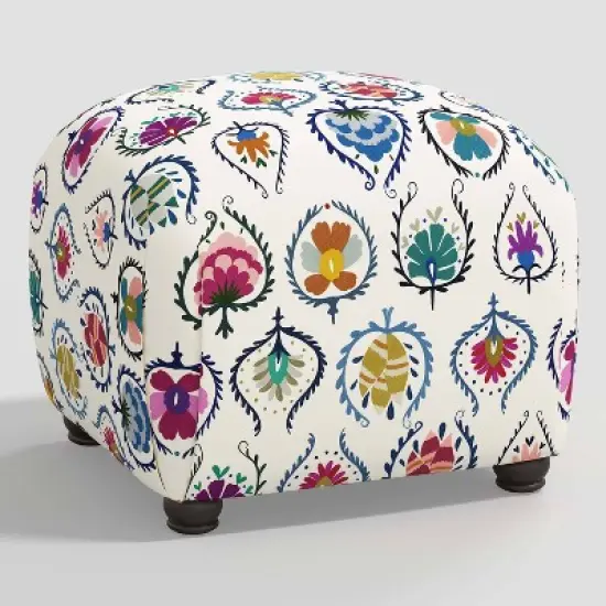 Poppy Ottoman in Damask - Skyline Furniture image {5}