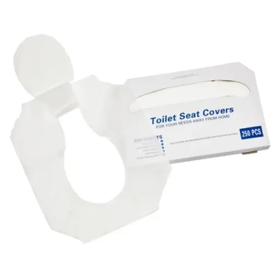 Juvale 4 Pack of 250 Pieces Disposable Toilet Seat Covers, Flushable Paper Cover for Bathroom, Travel Accessories, Kids, Adults, 14 x 16 In, 1000 Pack image {5}