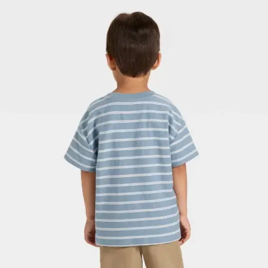 Toddler Boys' Short Sleeve Striped Jacquard T-Shirt - Cat & Jack&trade; image {1}