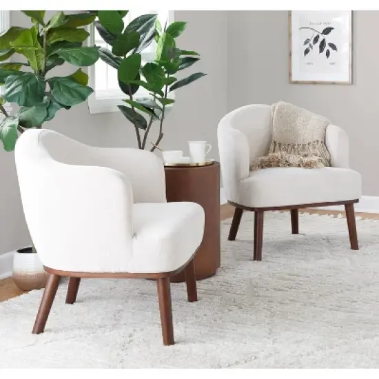 Ahoy Accent Chair Walnut/Cream - LumiSource image {8}