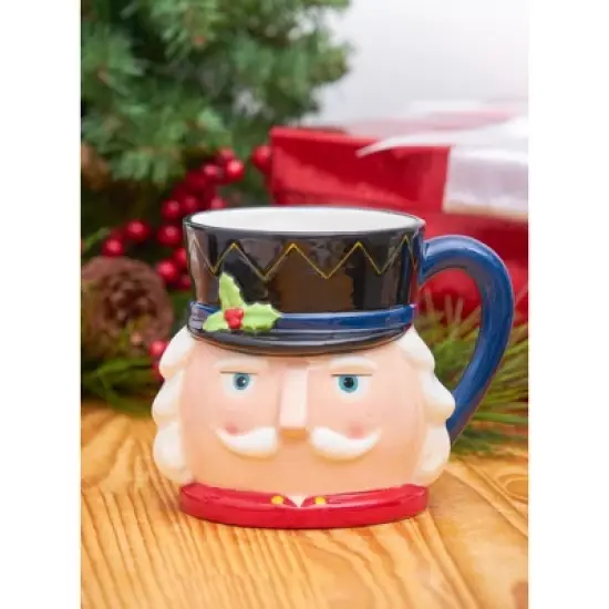 C&F Home 30 oz. Christmas Nutcracker Dolomite Mugs image {1}