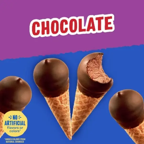Nestle Drumstick Chocolate Mini Frozen Sundae Cones - 16.9 fl oz/20ct image {2}