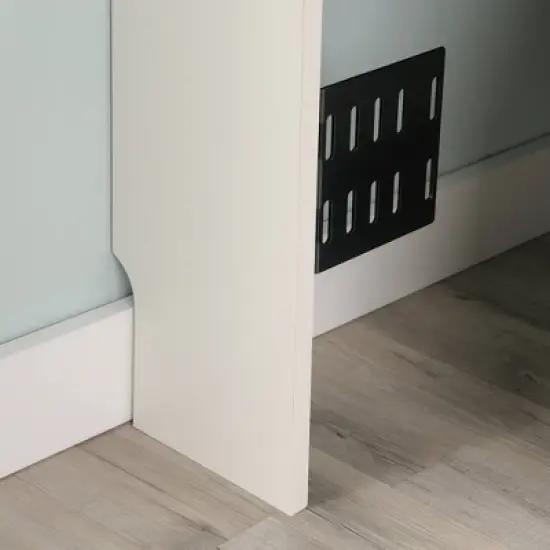 Full/Queen Hudson Court Headboard with Storage Pearl Oak - Sauder image {5}