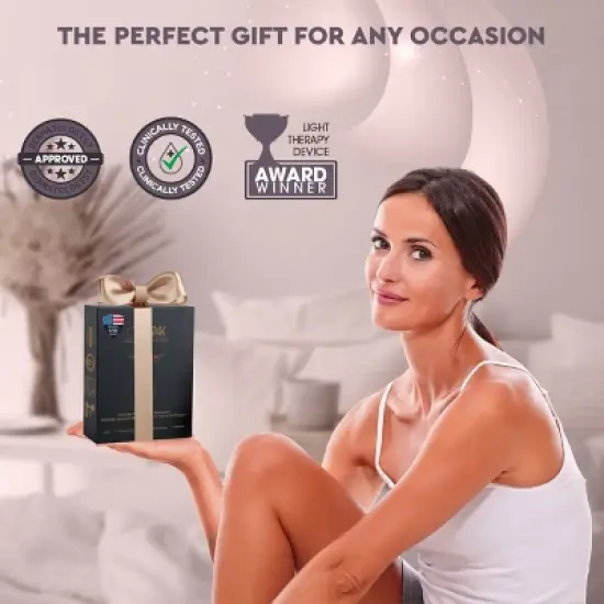 GLO24K Skin Rejuvenation LED Beauty Device - Neck and Face image {9}