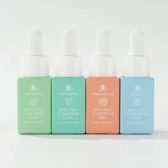 100% Pure Natural Essence Essential Oils &ndash; Nature&rsquo;s Healing Power with Eucalyptus, Frankincense, Lavender, and Peppermint image {1}