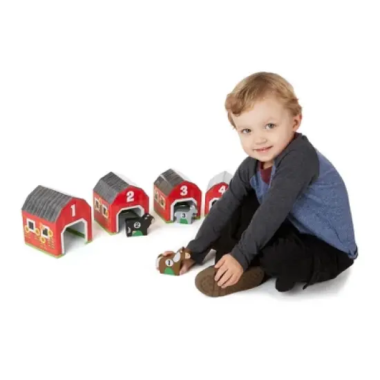 Melissa & Doug Nesting & Sorting Barns & Animals image {1}