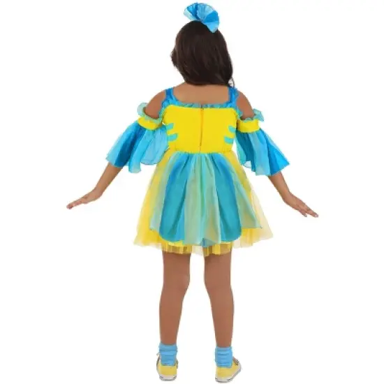 HalloweenCostumes.com Girl's Disney Flounder Halloween Costume | Kids' The Little Mermaid Costumes image {6}