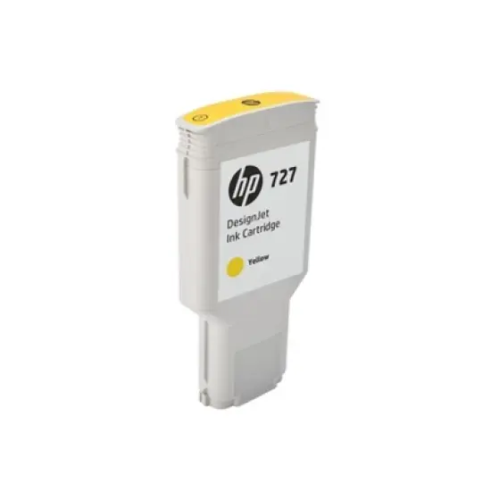 HP 727 300-ml Yellow DesignJet Ink Cartridge, F9J78A image {1}