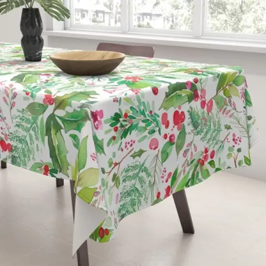 Ninola Design Christmas Nature Botanical Tablecloth -Deny Designs image {2}