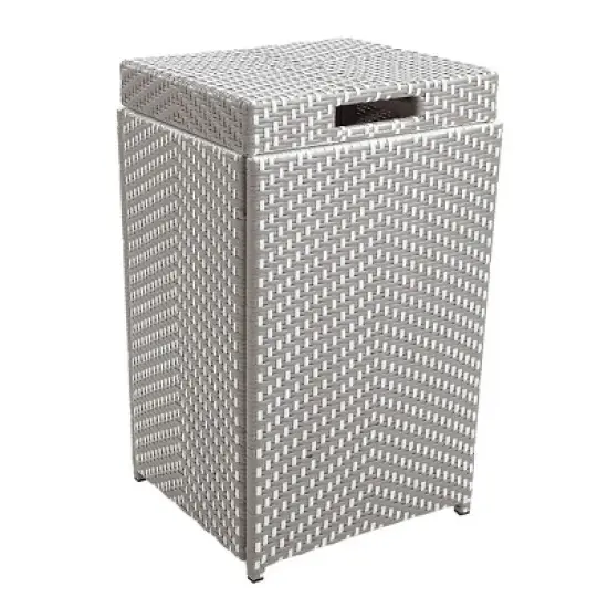 2pc Maksville Contemporary Outdoor Serving Cart & Trash Can - miBasics
 image {11}