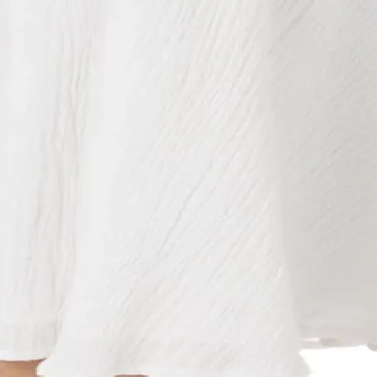 Jessica London Women&rsquo;s Plus Size Button-Front Gauze Midi Skirt image {2}