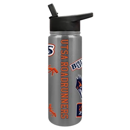 NCAA UTSA Roadrunners Varsity Thirst Water Bottle - 24oz: Stainless Steel, Plastic Lid image {4}