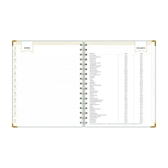 Day Designer 7"x9" 2025-2026 Weekly/Monthly Wirebound Planner Hardcover Hampton Sage Bookcloth image {11}