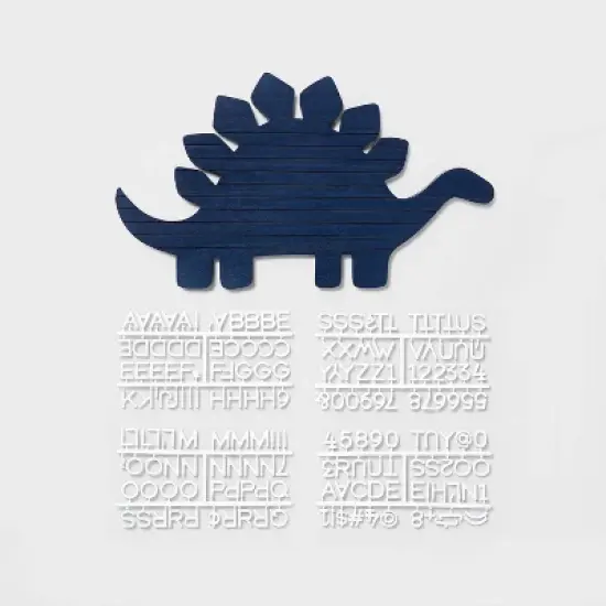 Dinosaur Kids' Letter Board Blue - Pillowfort&trade; image {2}