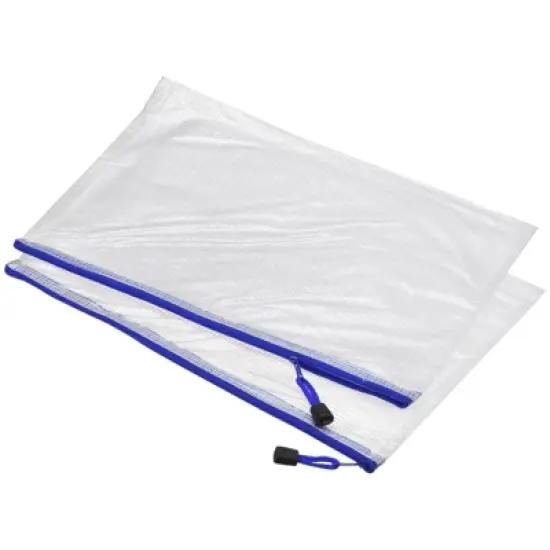 Unique Bargains Mesh Zipper File Pouch Document Folders 12 Pcs image {9}
