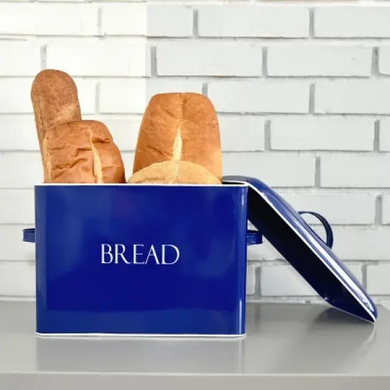 Outshine Co Extra Large Bread Box, Blue image {3}