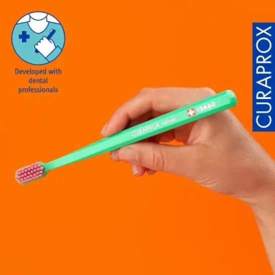 Curaprox CS 12460 Velvet, Ultra Gentle Toothbrush with 12,460 Filaments for the Softest Brushing Experience image {4}