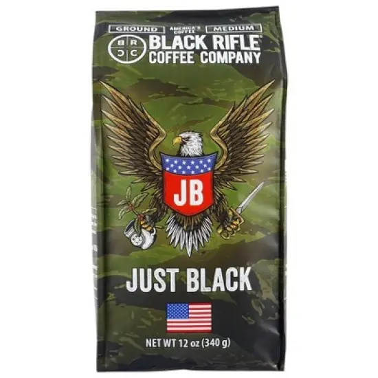 Black Rifle Coffee Company Just Black Medium Roast Ground Coffee - 12oz image {6}