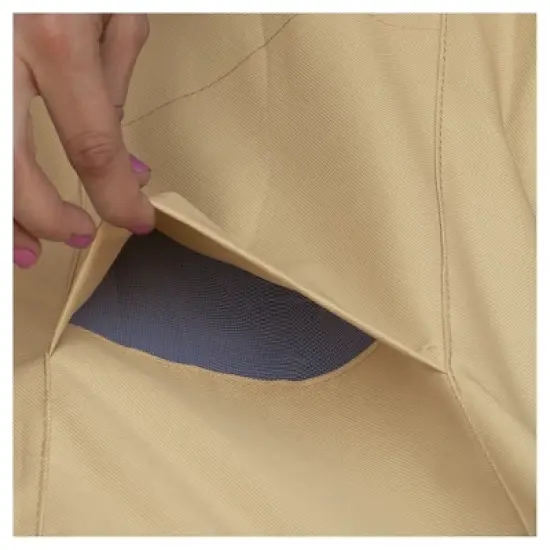 Veranda Medium Square Patio Table And 4 Chairs Cover - Light Pebble - Classic Accessories image {2}