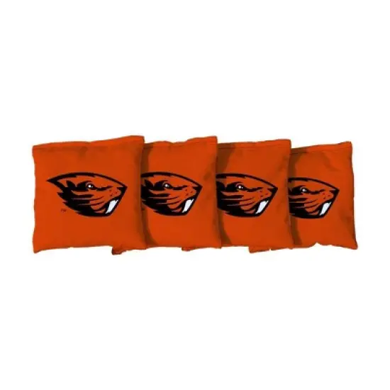 NCAA Oregon State Beavers Corn-Filled Cornhole Bags Orange - 4pk image {1}