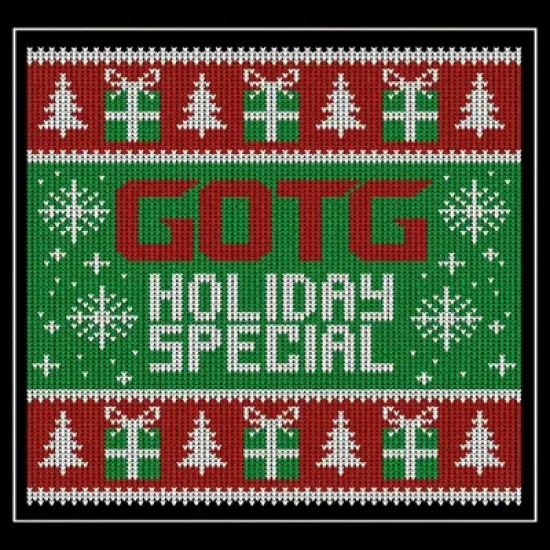 Men's Guardians of the Galaxy Holiday Special Christmas Sweater Square Sweatshirt image {1}