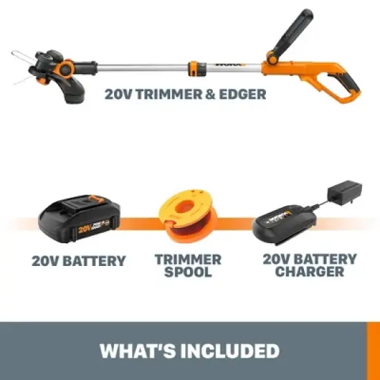 Worx WG162 20V Power Share 12" Cordless String Trimmer & Lawn Edger image {1}
