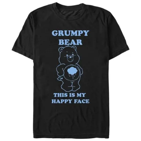 Men's Care Bears Grumpy This Is My Happy Face T-Shirt image {4}