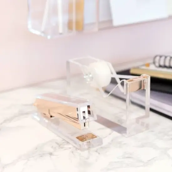 RUSSELL + HAZEL Acrylic Tape Dispenser Clear image {2}