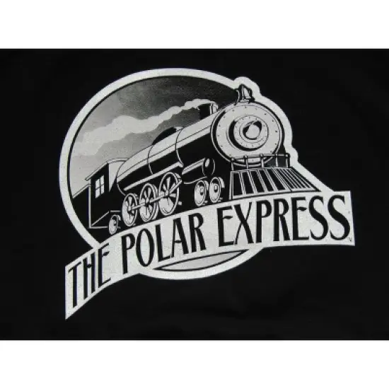 Polar Express Train Logo Men's Black Sweatshirt image {1}