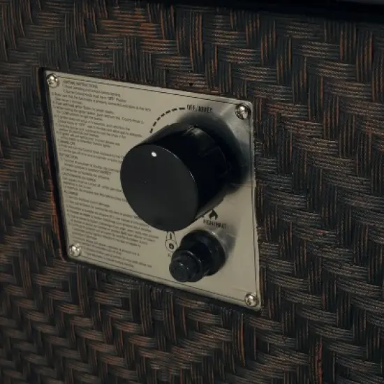 Meyer Outdoor 50000 BTU Light Weight Concrete Rectangular Fire Pit Brown - Christopher Knight Home image {8}