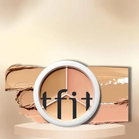 TFIT Cover Up Pro Concealer #02 Warm | High-Pigmented, Full Coverage & Crease-Proof | Korean Concealer for Dark Circles - (0.52 oz) image {2}