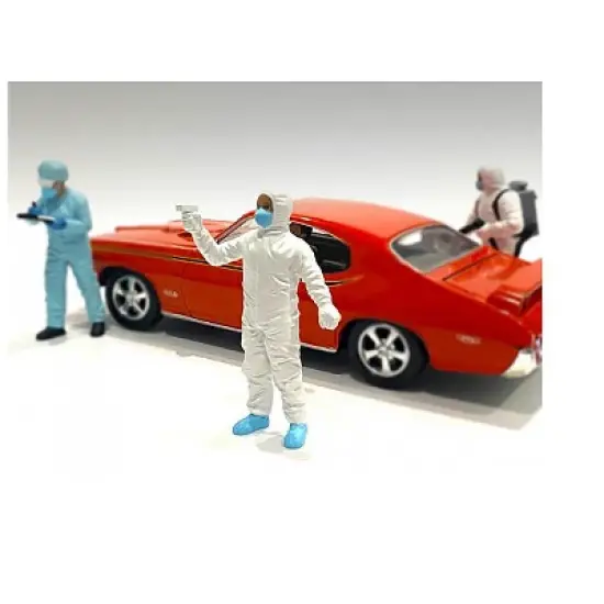 Hazmat Crew Figurine VI for 1/18 Scale Models by American Diorama image {1}