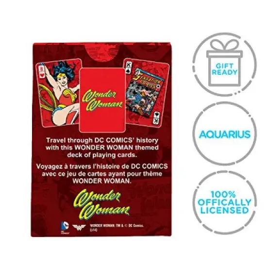 AQUARIUS DC Comics Wonder Woman Themed Playing Cards image {5}