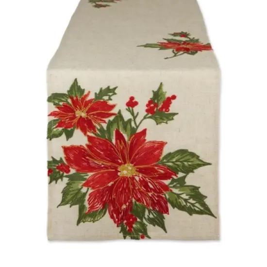 Design Imports Embroidered Table Runner image {4}