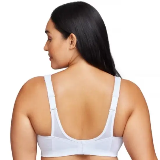 Glamorise Womens MagicLift Seamless Sports Wirefree Bra 1006 White image {1}