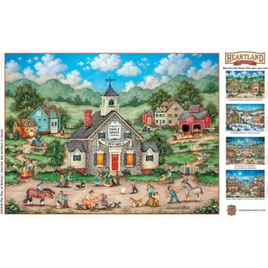 MasterPieces 550 Piece Jigsaw Puzzle - Pet Day at School - 18"x24" image {4}