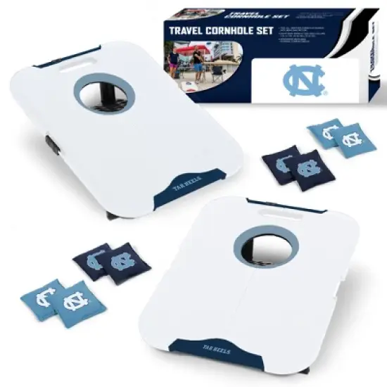 NCAA North Carolina Tar Heels All-Weather Travel Cornhole Set image {6}