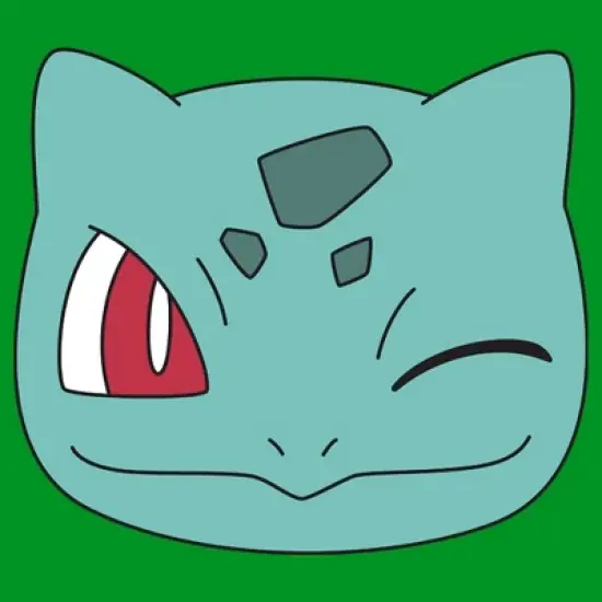 Boy's Pokemon Bulbasaur Wink Face T-Shirt image {1}