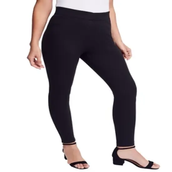 Jessica London Women&rsquo;s Plus Size Ponte Knit Leggings image {1}
