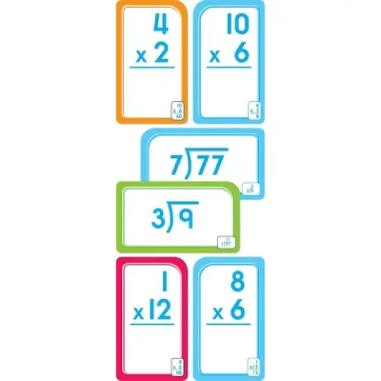 Get Ready Flash Cards Multiplication & Division 2-Pack Grades 3-4 - Target Exclusive Edition - by School Zone (Paperback) image {3}