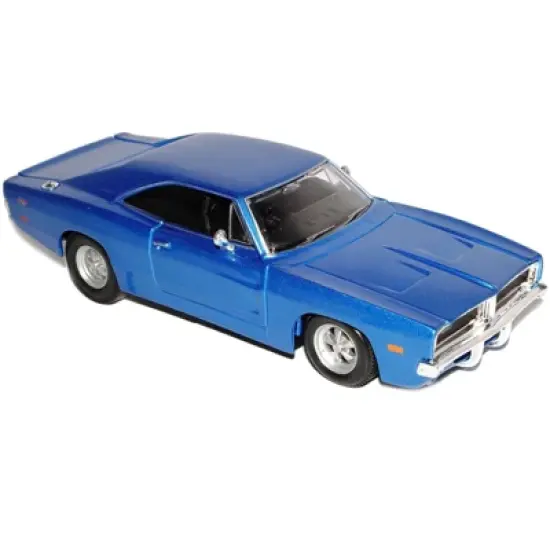 1969 Dodge Charger R/T Hemi Blue 1/25 Diecast Model Car by Maisto image {1}