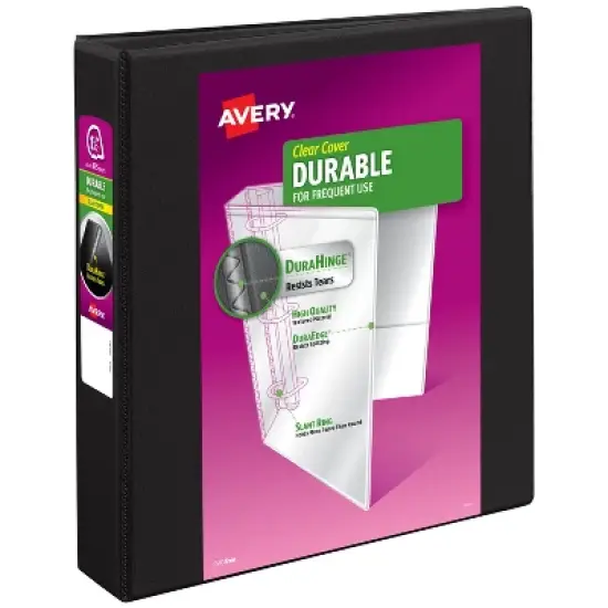 Avery Durable View 1.5" Binder, Black Binder (17021) image {7}
