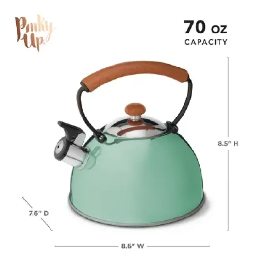Pinky Up Hadley Stainless Steel Tea Kettle image {2}