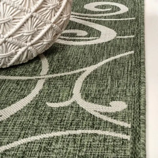 Maribel Traditional Classic All-Over Scroll Indoor/Outdoor Area Rug - JONATHAN Y image {7}