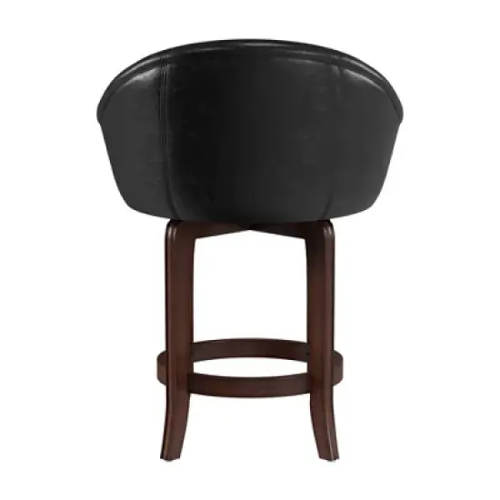 25" Dartford Swivel Counter Height Barstool Brown/Black - Hillsdale Furniture image {5}