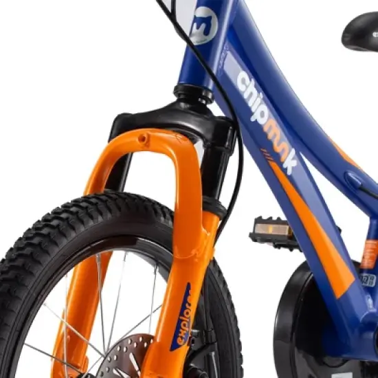 RoyalBaby Chipmunk Explorer Kids Bike with Dual Disc Brake, Training Wheels, Kickstand, Bell, & Tool Kit for Boys and Girls Ages 4 to 8 image {4}