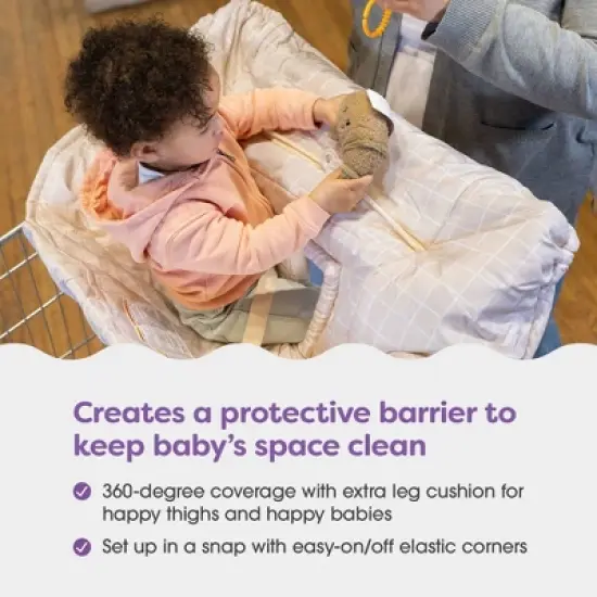 Boppy Shopping Cart Cover - Cute Almond Croissant image {7}