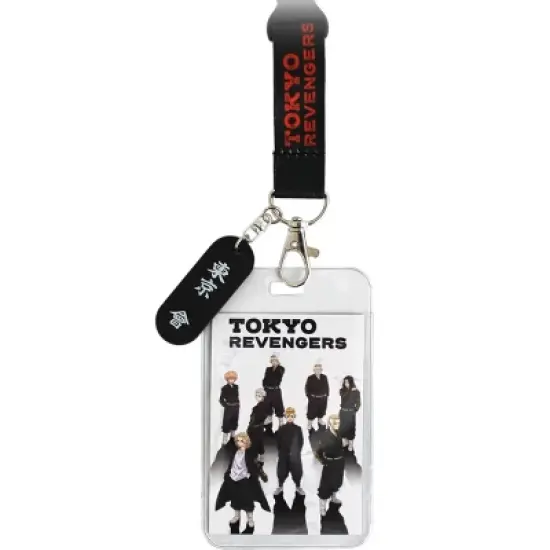 Tokyo Revengers Manga ID Badge Holder Lanyard Keychain Lanyard w/ Rubber Pendant image {1}