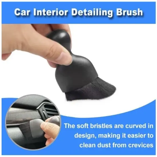 Aoibox 15Pcs Car Interior Cleaning Kit with Windshield Cleaner, Detailing Brushes, Microfiber Towels & Cleaning Gel for Car Care image {6}