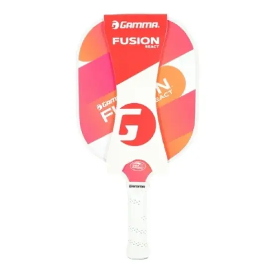GAMMA Sports Fusion React Pickleball Paddle - Orange/Pink: Polypropylene Core, Stiff Flex image {5}